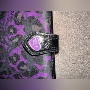 Coach Purple and Black Women's Wallet
